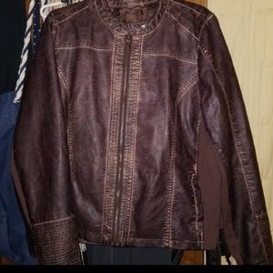 Maurices moto faux leather jacket